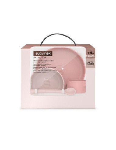 VAJILLA SILICONA SOFT COLOUR ROSA...