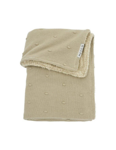 MANTA PELITO MINI KNOTS TEDDY CAMEL...