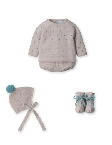 CONJUNTO LANA 4 PIEZAS CON RANITA...