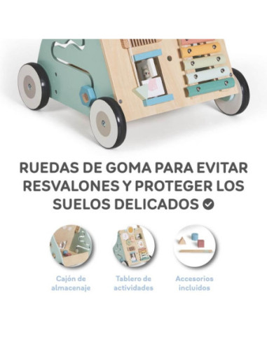 CORREPASILLOS MAXI MADERA TURQUESA...
