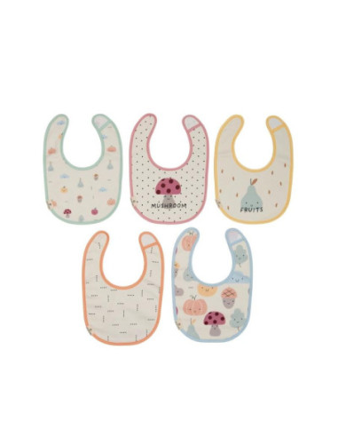 PACK 5 BABEROS MUSHROOM OLMITOS