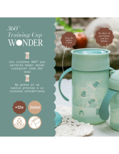 TAZA ANTIGOTEO 360º WONDERLAND CONEJO...