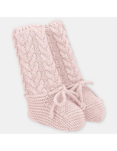 BOTITAS LANA ALTAS OCHOS ROSA TALLA...