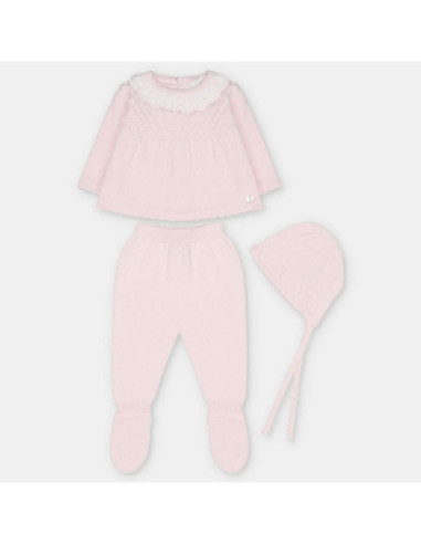 CONJUNTO LANA 3 PIEZAS BOAL ROSA...