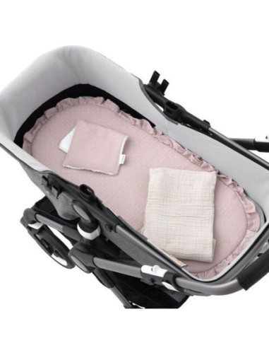 BASE CAPAZO CON MUSELINA UNIC ROSA...