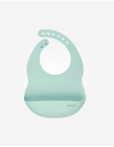 BABERO SILICONA VERDE LISO SARO