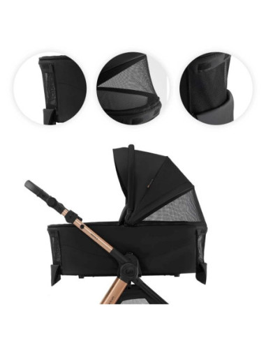 COCHECITO VESTO 2 EN 1 BLACK KINDERKRAFT