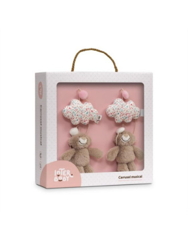 MUSICAL CUNA BEAR FLORES ROSA INTERBABY