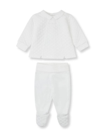 CONJUNTO 2 PIEZAS ACOLCHADO BLANCO...