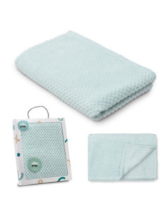MANTA POPCORN VERDE INTERBABY