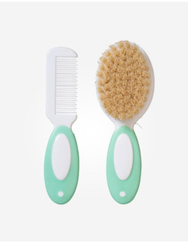 SET PEINE+CEPILLO CERDAS NATURALES...