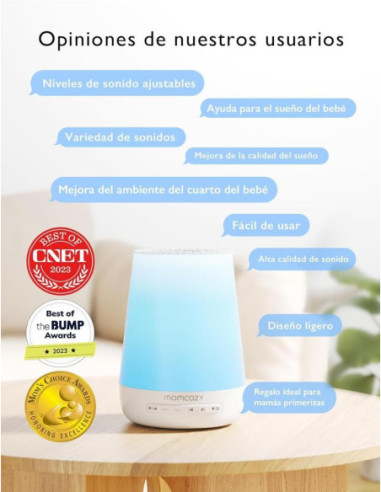 LAMPARA SONIDO BLANCO CONTROL REMOTO...