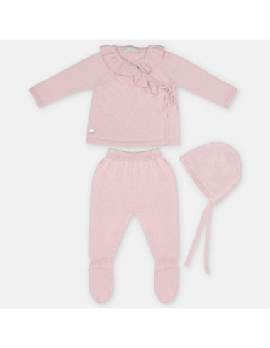 CONJUNTO LANA 3 PIEZAS LENA NIÑA ROSA...