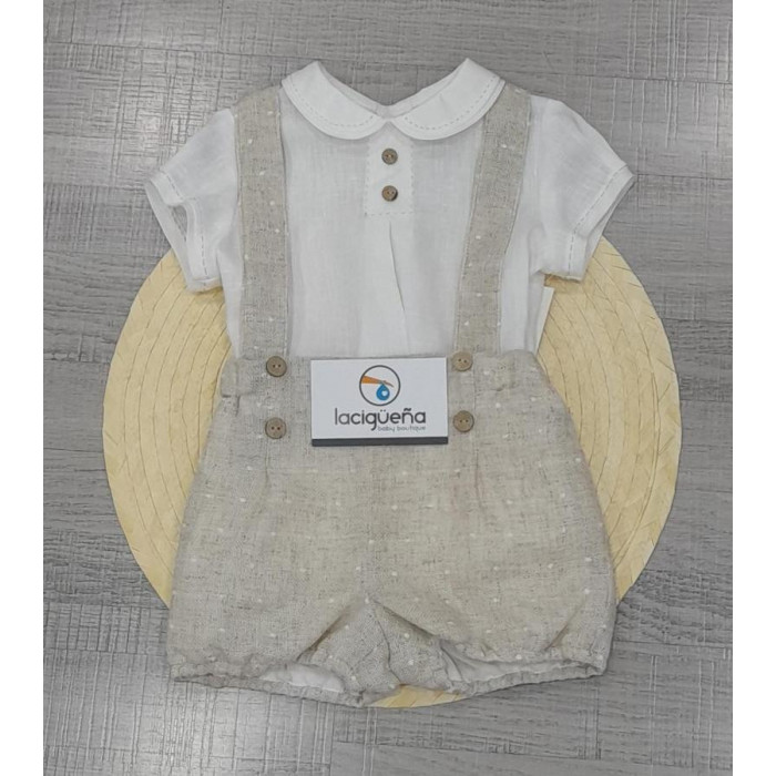 PETO LINO BODOQUES CAMEL CON CAMISA...