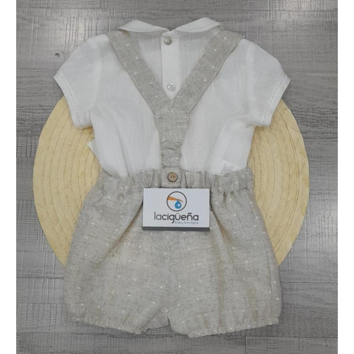 PETO LINO BODOQUES CAMEL CON CAMISA...