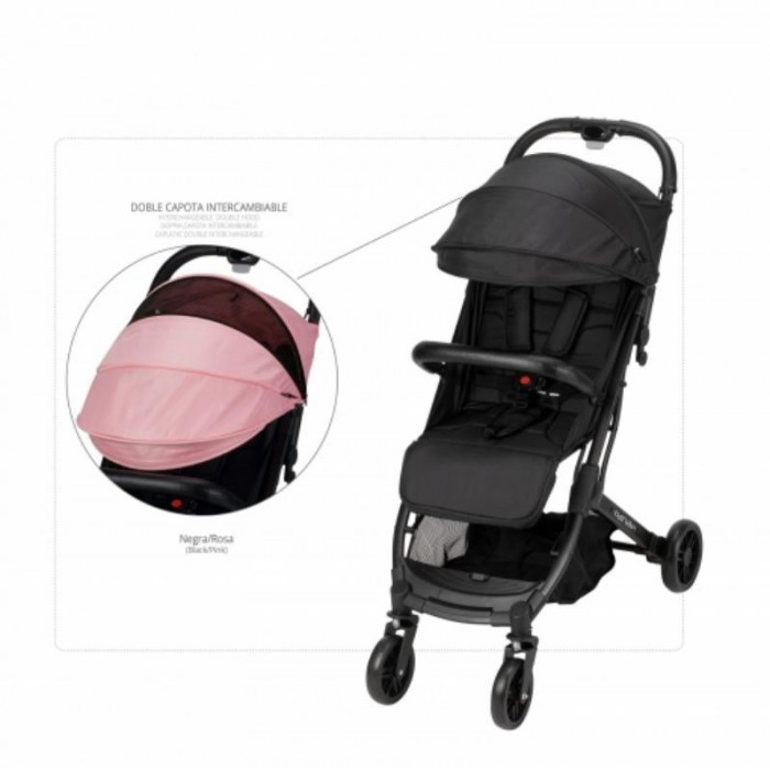 SILLA PASEO MINIMUM SPACE NEGRO ROSA