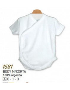 BODY S CRUZADO M/C BLANCO LISO