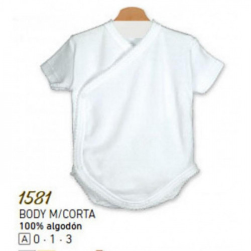 BODY S CRUZADO M/C BLANCO LISO