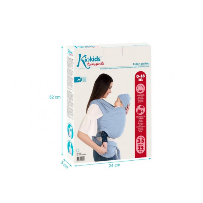 FULAR ELASTICO ALGODON ROJO  KIO KIDS