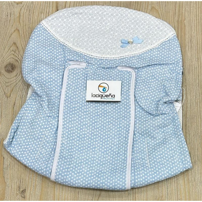 FUNDA SILLA RECTA PERLA CELESTE PAZ...