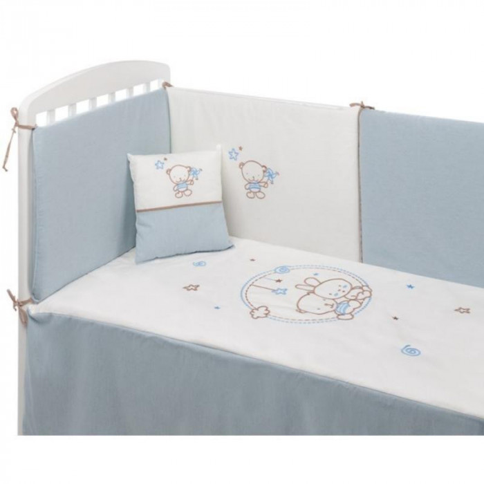 EDREDÓN + PROTECTOR AMIGUITOS AZUL...