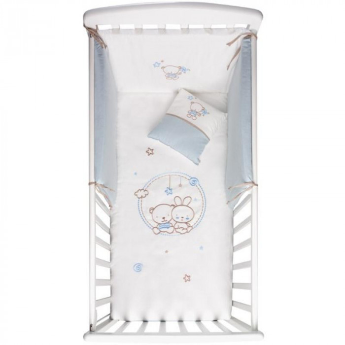 EDREDÓN + PROTECTOR AMIGUITOS AZUL...