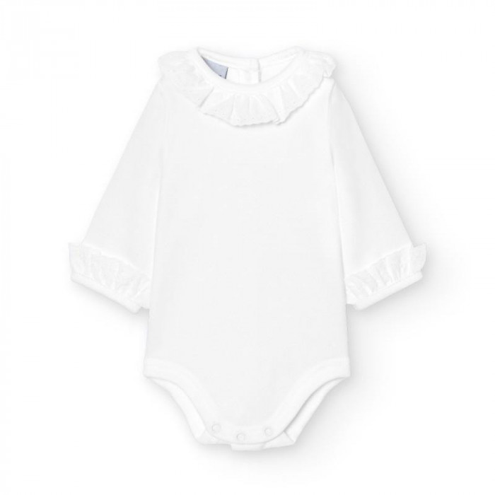 BODY S M/L BLANCO CUELLO PUNTILLA BLANCO