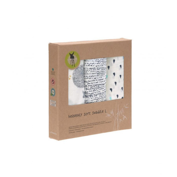 PACK 3 GASAS BAMBOO WATER WHALE