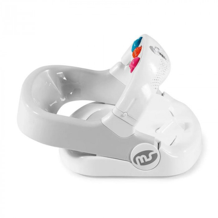 ASIENTO BAÑO ROUNDER BLANCO GRIS MS