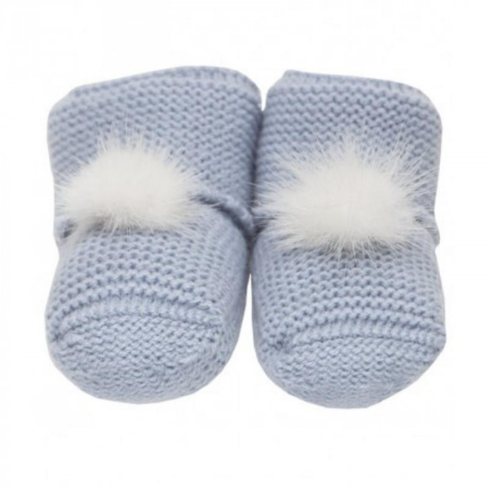 BOTITA LANA CELESTE EMP POM POM BEIG...