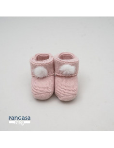 BOTITA LANA ROSA EMP POM...