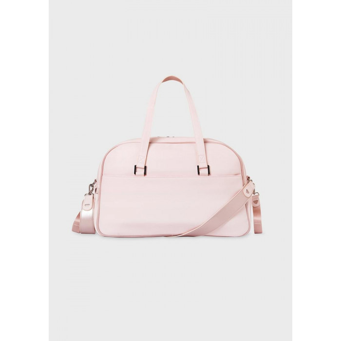 BOLSO SILLA PIEL ROSA DETALLE PELITO GRI