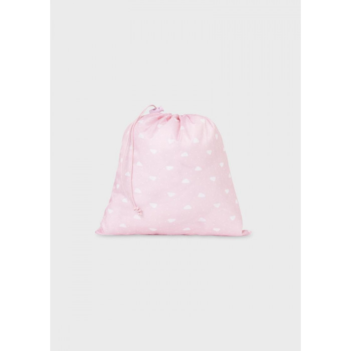 BOLSO SILLA PIEL ROSA DETALLE PELITO GRI