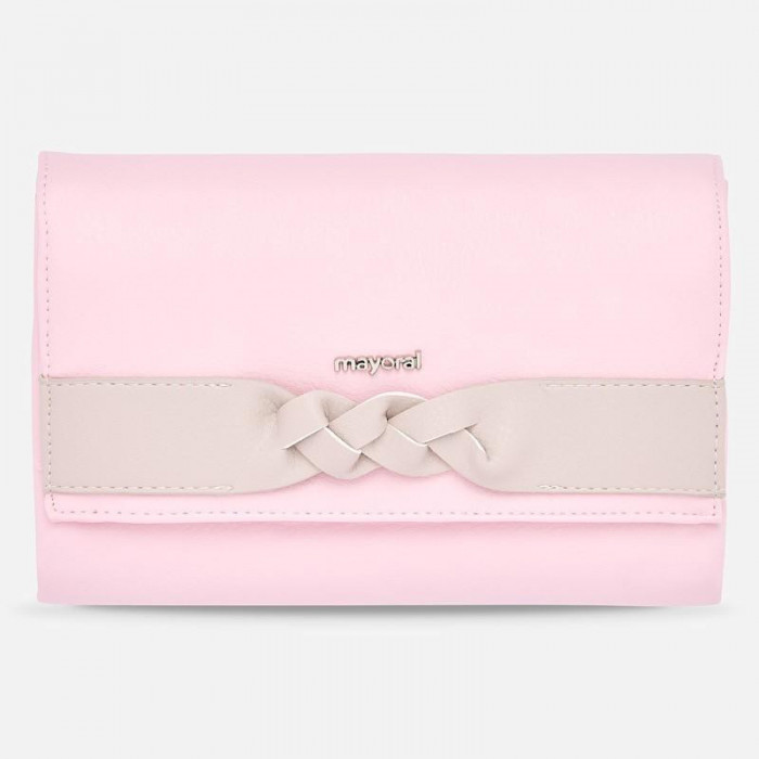 CAMBIADOR PIEL ROSA TRENZA CAMEL