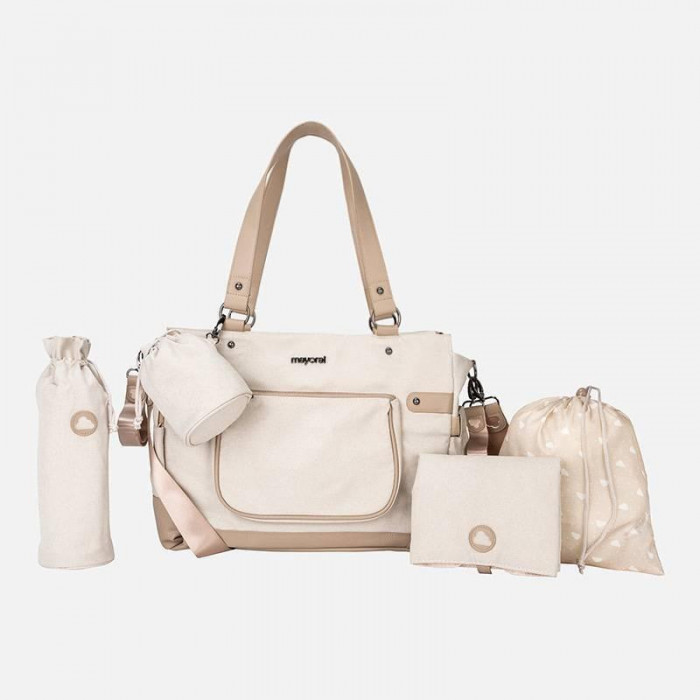 BOLSO SILLA+PORTACHUPETE CAMEL PIEL...