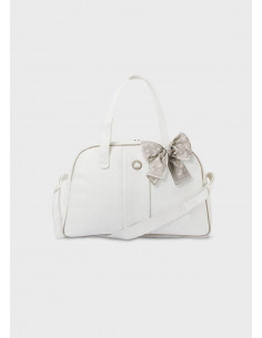 BOLSO SILLA PIEL BEIG LAZO...