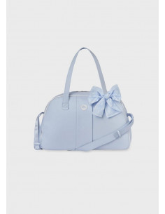 BOLSO SILLA PIEL CELESTE...