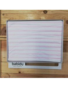 ARRULLO ALGODON RAYAS ROSA BLA