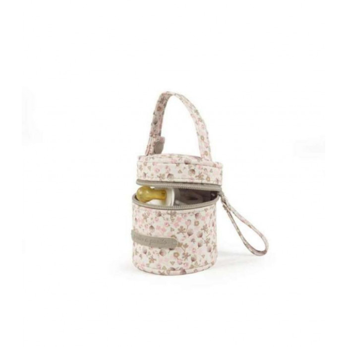 FUNDA PORTACHUPETE PIEL BOUQUET ROSA