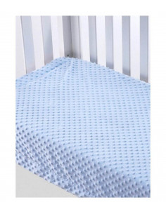 MANTA CUNA POMPITAS CELESTE