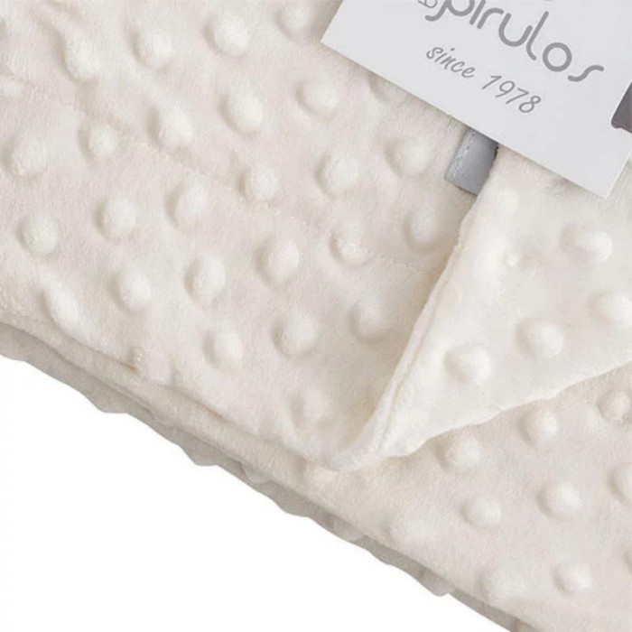 MANTA CUNA POMPITAS BEIG