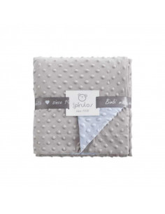 MANTA CUNA POMPITAS GRIS CTE