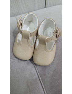 ZAPATO NIÑO PIEL CAMEL NOA