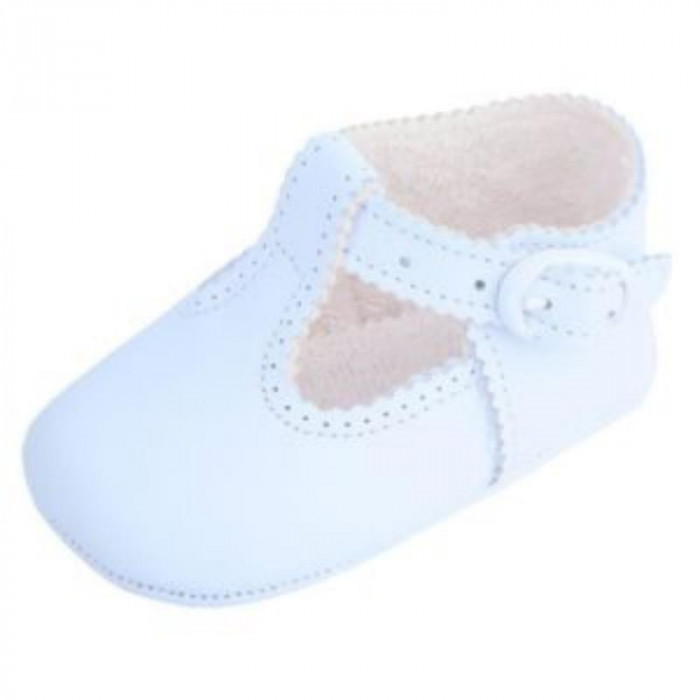 ZAPATO NIÑO PIEL CELESTE NOA