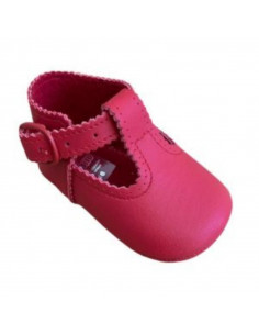 ZAPATO NIÑO PIEL ROJO NOA