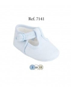 ZAPATO NIÑO PIQUE CELESTE