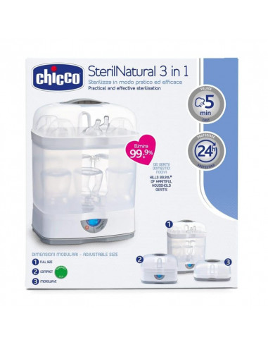 ESTERILIZADOR BIBERONES ELECTRICO 3 EN 1