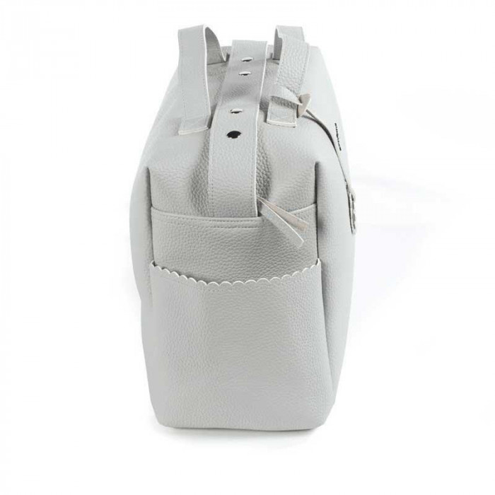 BOLSO SILLA PIEL BISCUIT GRIS PASITO...