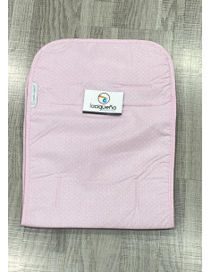 FUNDA SILLA RECTA CROCHET ROSA