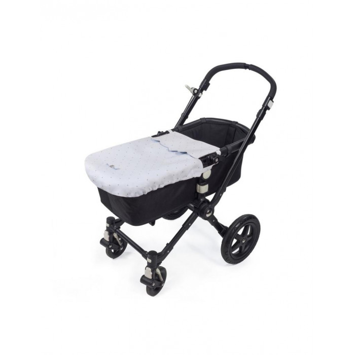 COLCHA COCHE CHELSEA PIEL CELESTE